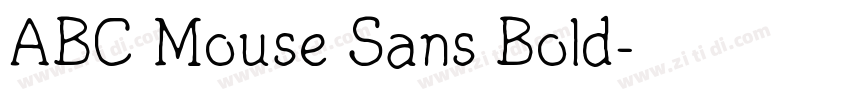 ABC Mouse Sans Bold字体转换